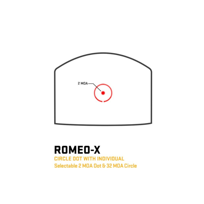 Kolimator Sig Sauer EO Romeo-X COMPACT FDE 2MOA RED DOT/ 32MOA CIRCLE - SORX1202
